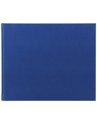 Legacy Quarto Landscape Plain Guest Book Blue#color_blue