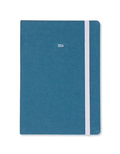 Raw A5 Week to View Planner 2024 - Multilanguage#color_teal