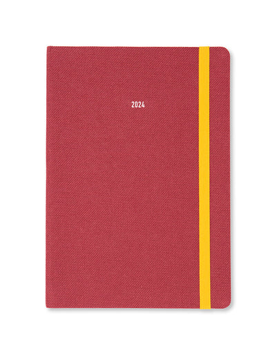 Raw A5 Week to View Planner 2024 - Multilanguage#color_berry