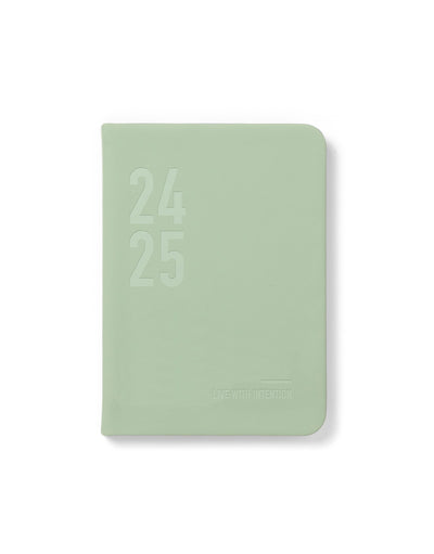 Conscious A6 Day to a Page Planner with Appointments 2024-2025 - Multilanguage#color_sage