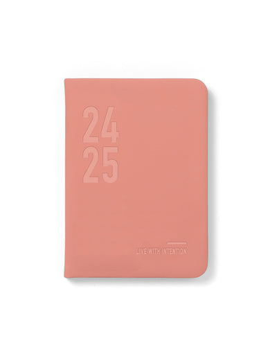 Conscious A6 Day to a Page Planner with Appointments 2024-2025 - Multilanguage#color_clay