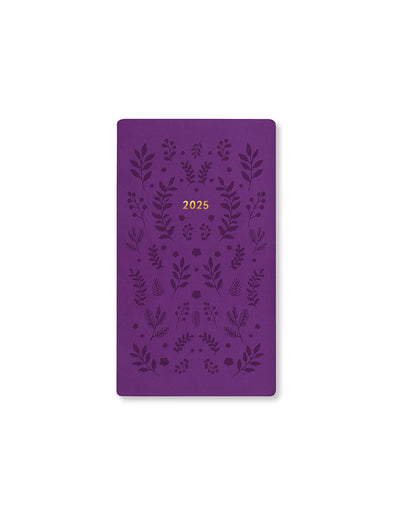 Woodland Medium Pocket Week to View Diary 2025 - Multilanguage 25-082175#color_purple