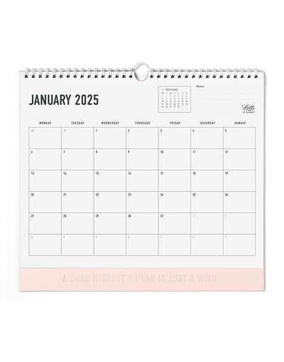 Conscious 2025 Wall Calendar Rosewater 25-082350#color_rosewater