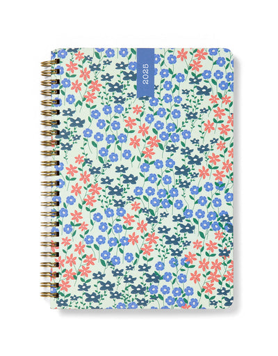 Spring Valley A5 Week to View Diary 2025 - Multilanguage 25-082377#color_mint