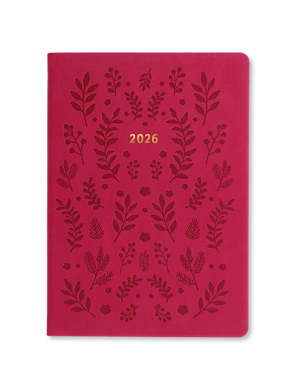 Letts of London Woodland A5 Week to View Planner 2026 - Multilanguage Pink 26-082162 #color_pink
