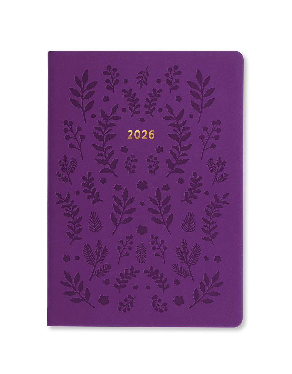 Letts of London Woodland A5 Week to View Planner 2026 - Multilanguage Purple 26-082163 #color_purple