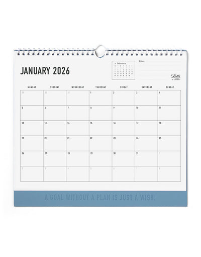 Letts of London Conscious 2026 Wall Calendar Ocean 26-082349 #color_ocean