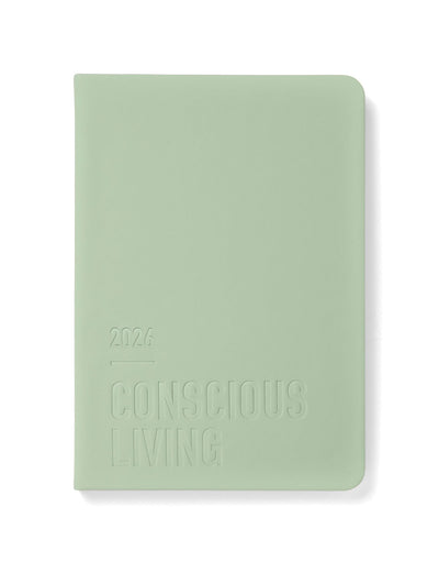 Letts of London Conscious A5 Week to View Planner 2026 - Multilanguage Sage 26-082396 #color_sage