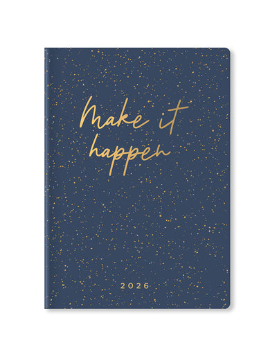 Letts of London Inspire A5 Week to View Planner 2026 - Multilanguage Navy 26-082484 #color_navy