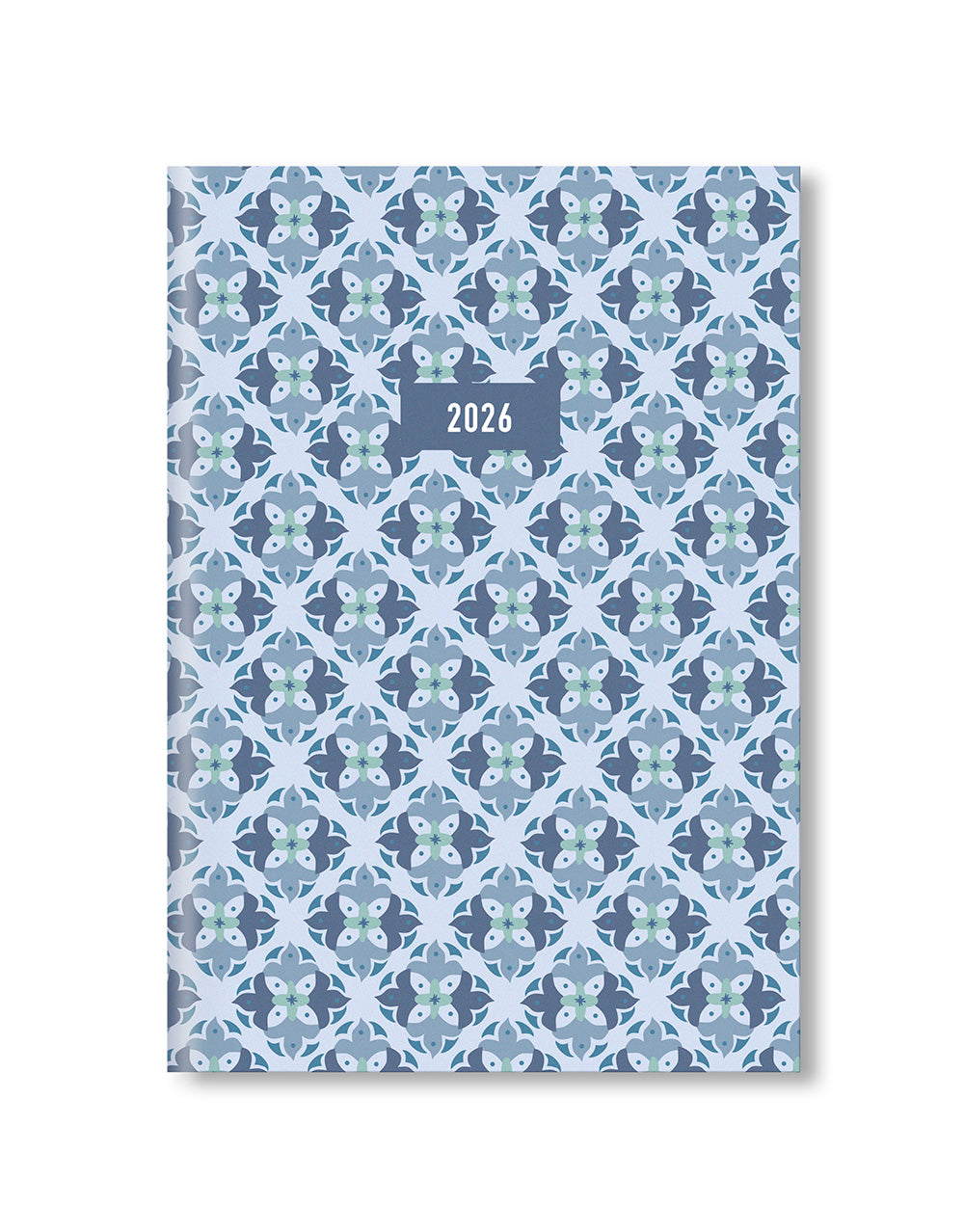 Letts of London Morocco A5 Week to View Planner 2026 - Multilanguage Blue 26-082495 #color_blue