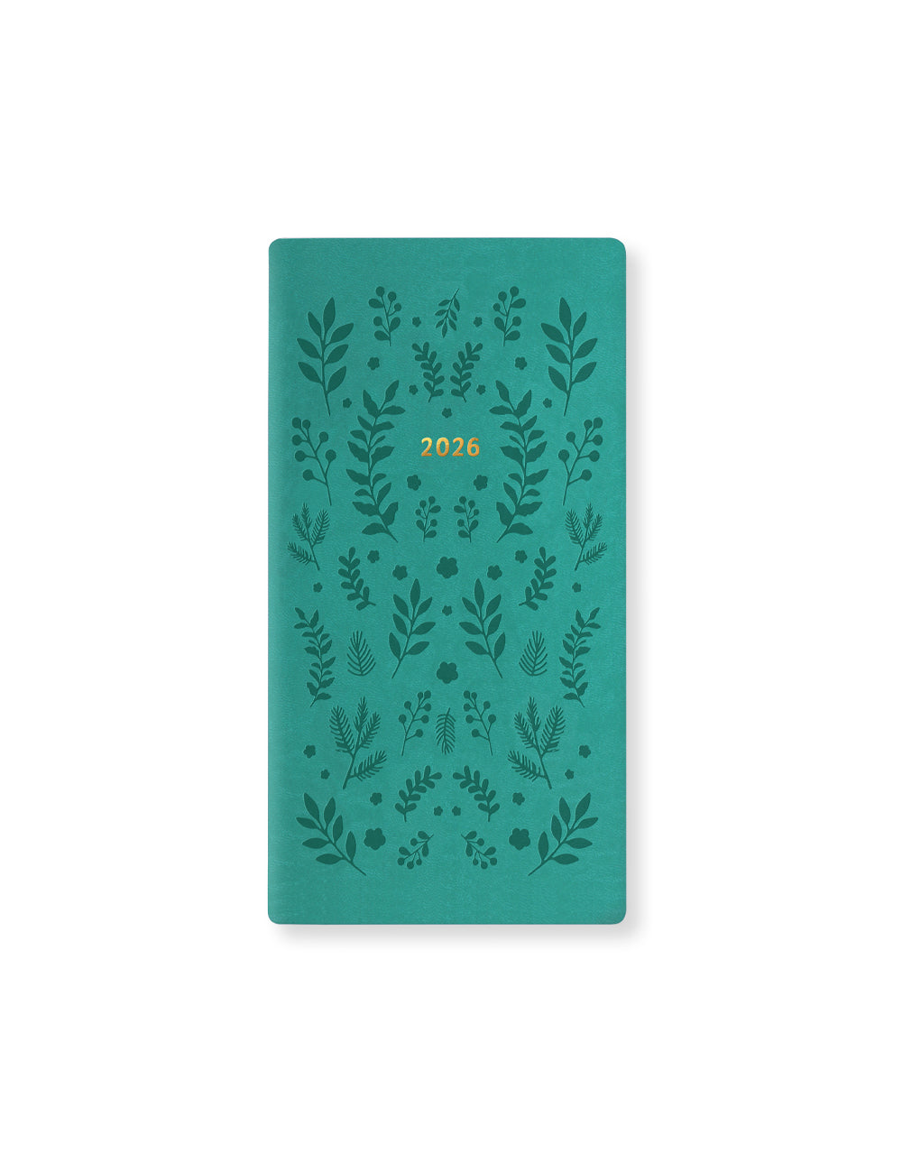 Letts of London Woodland Slim Week to View Planner 2026 - Multilanguage Green 26-082545 #color_green