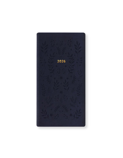Letts of London Woodland Slim Week to View Planner 2026 - Multilanguage Navy 26-082546 #color_navy