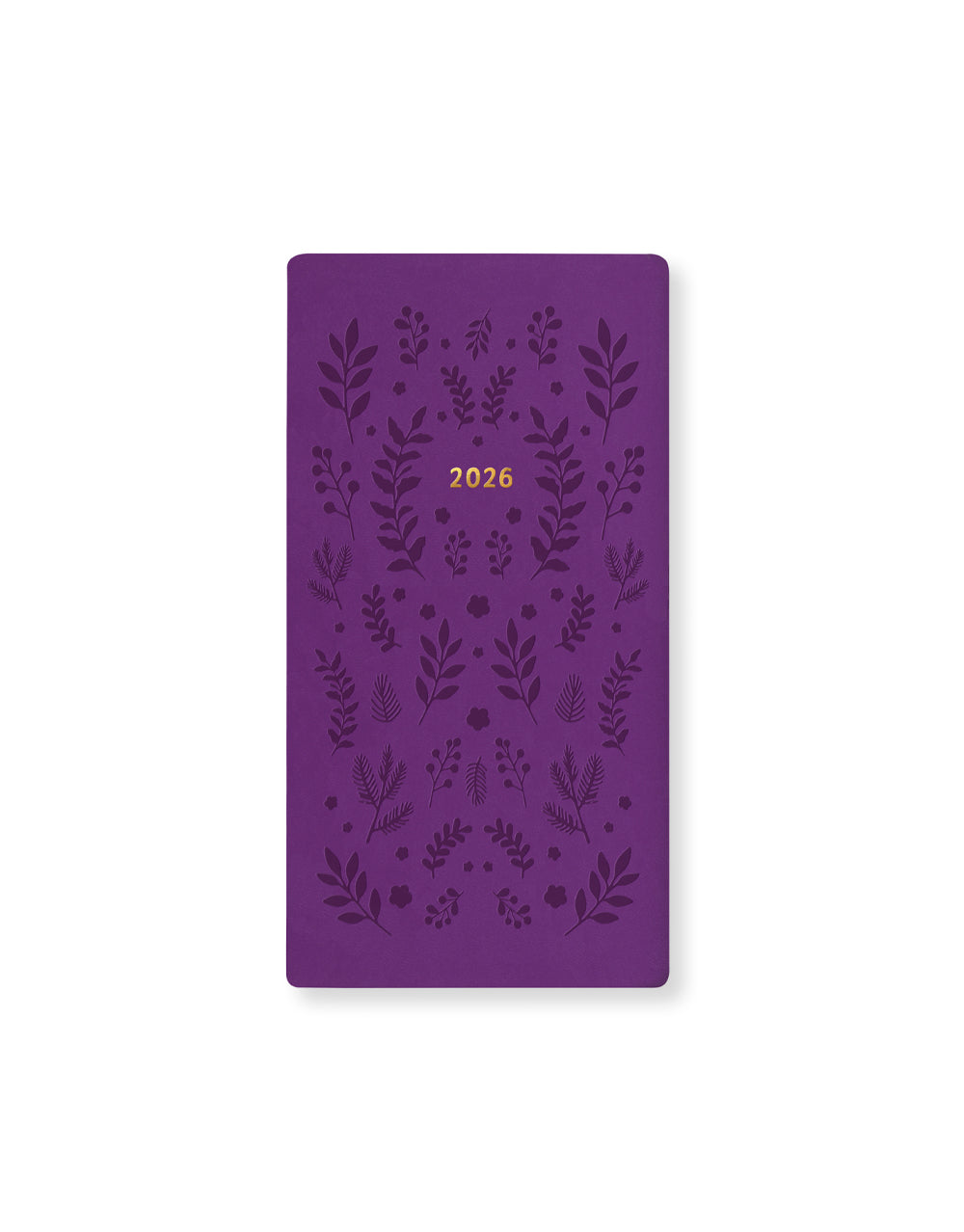 Letts of London Woodland Slim Week to View Planner 2026 - Multilanguage Purple 26-082548 #color_purple