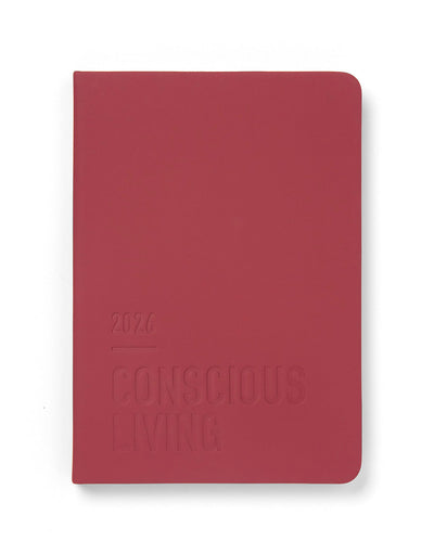 Letts of London Conscious Evergreen A5 Week to View Planner 2026 - Multilanguage Berry 26-082552 #color_berry