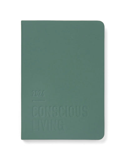 Letts of London Conscious Evergreen A5 Week to View Planner 2026 - Multilanguage Pine 26-082553 #color_pine