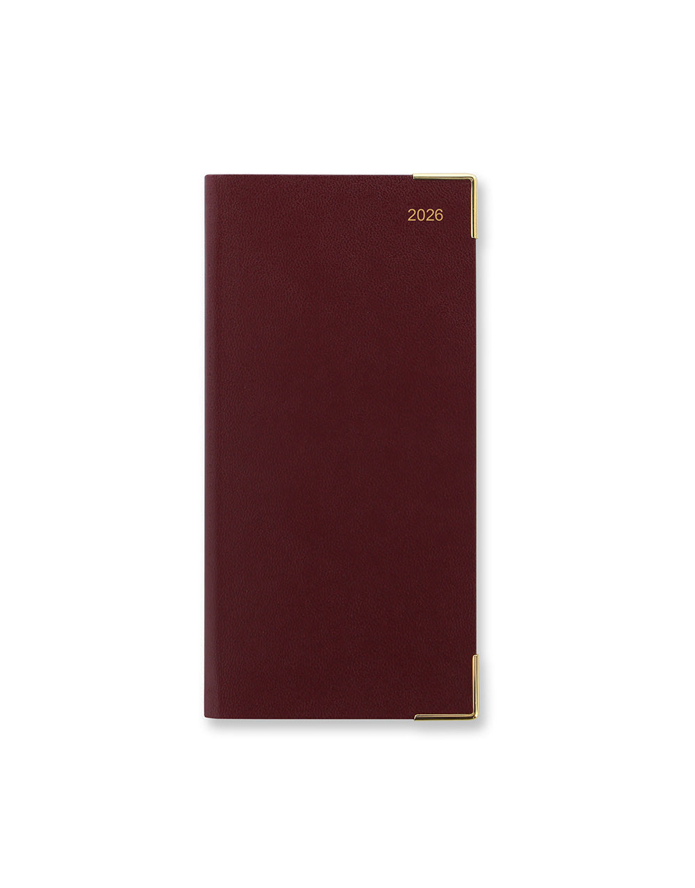 Letts of London Classic Slim Landscape Month to View Planner 2026 - English Burgundy 26-C12SBY #color_burgundy