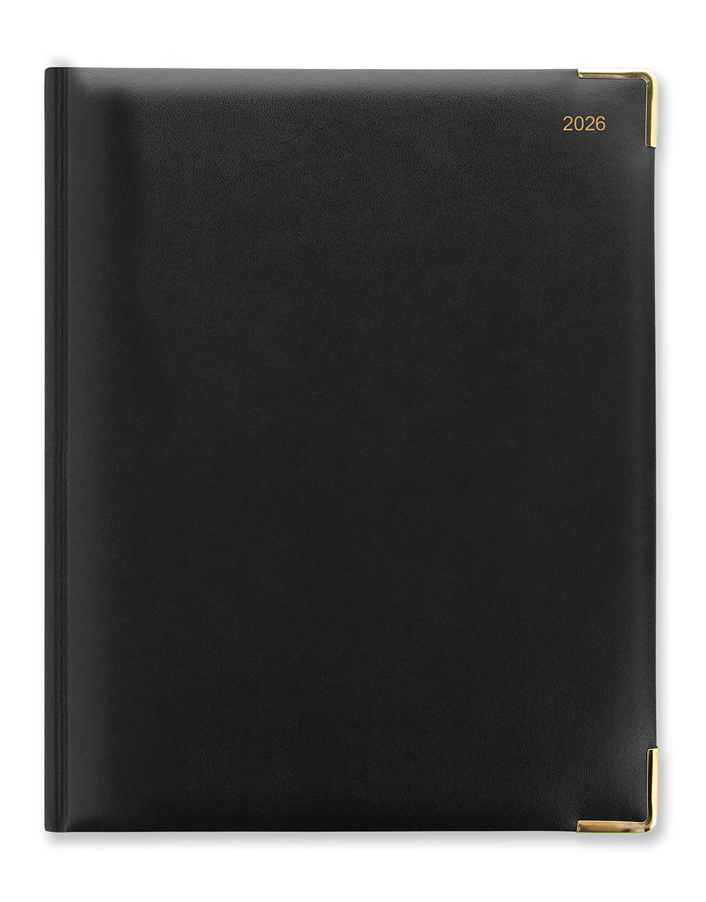 Letts of London Classic Quarto Vertical Week to View Planner with Appointments 2026 - English Black 26-C32YIBK #color_black