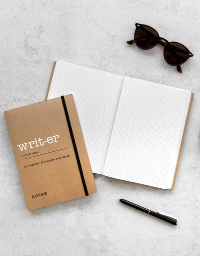 Eco Writers Words A5 Dotted Notebook#color_kraft
