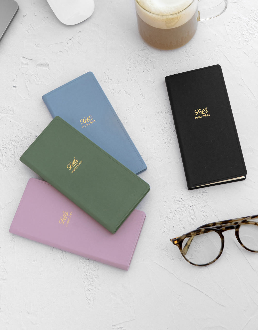 Letts Icon Slim Pocket Password Book Black 990282