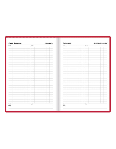 Standard A5 Day to a Page Planner 2025 - English 25-C10XBY#color_red