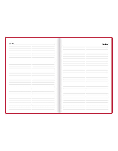 Standard A5 Day to a Page Planner 2025 - English 25-C10XBY#color_red