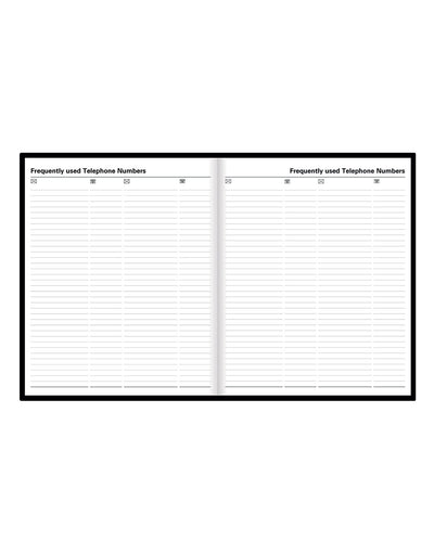 Standard Quarto Day to a Page Planner 2025 - English 25-C10YBK#color_black