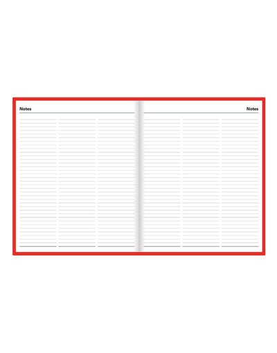 Standard Quarto Day to a Page Planner 2025 - English 25-C10YBY#color_red