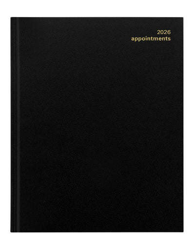 Letts of London Principal Quarto Week to View Planner with Appointments 2026 - English 26-C30YABK #color_black