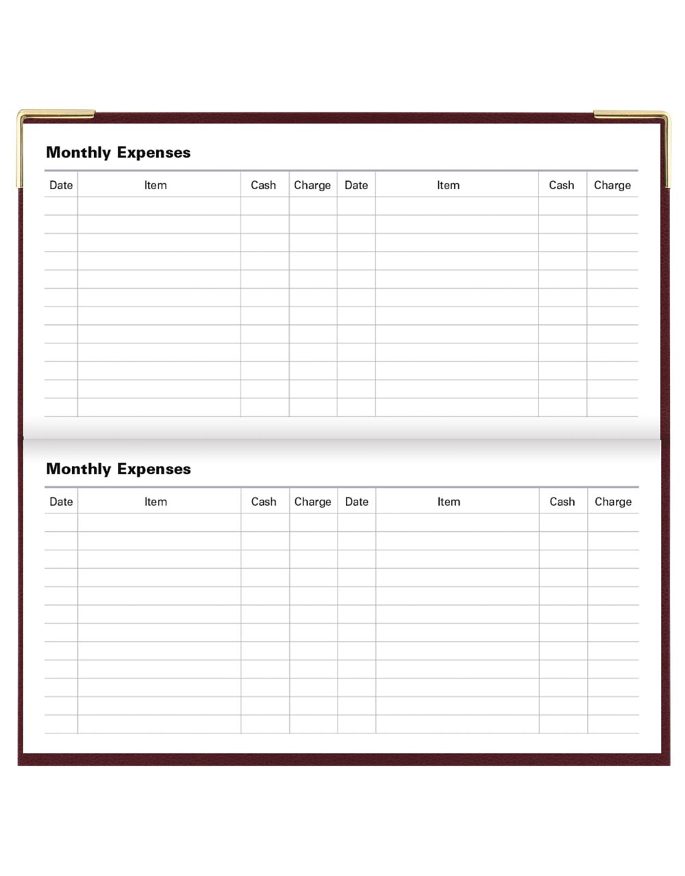 Letts Classic Slim Landscape Week to View Planner with Appointments and Planners 2026 - English 26-C32SBY #color_burgundy