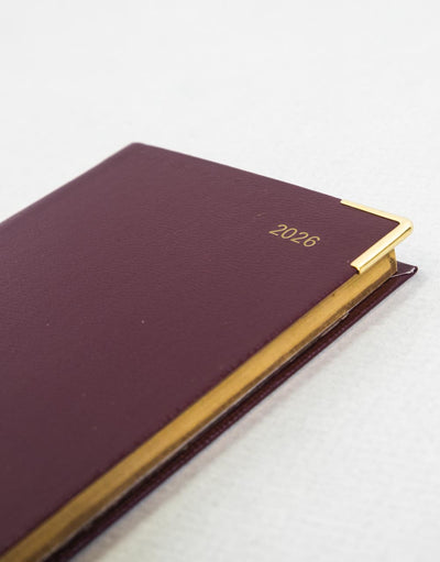 Letts Classic Slim Landscape Week to View Planner with Appointments and Planners 2026 - English 26-C32SBY #color_burgundy
