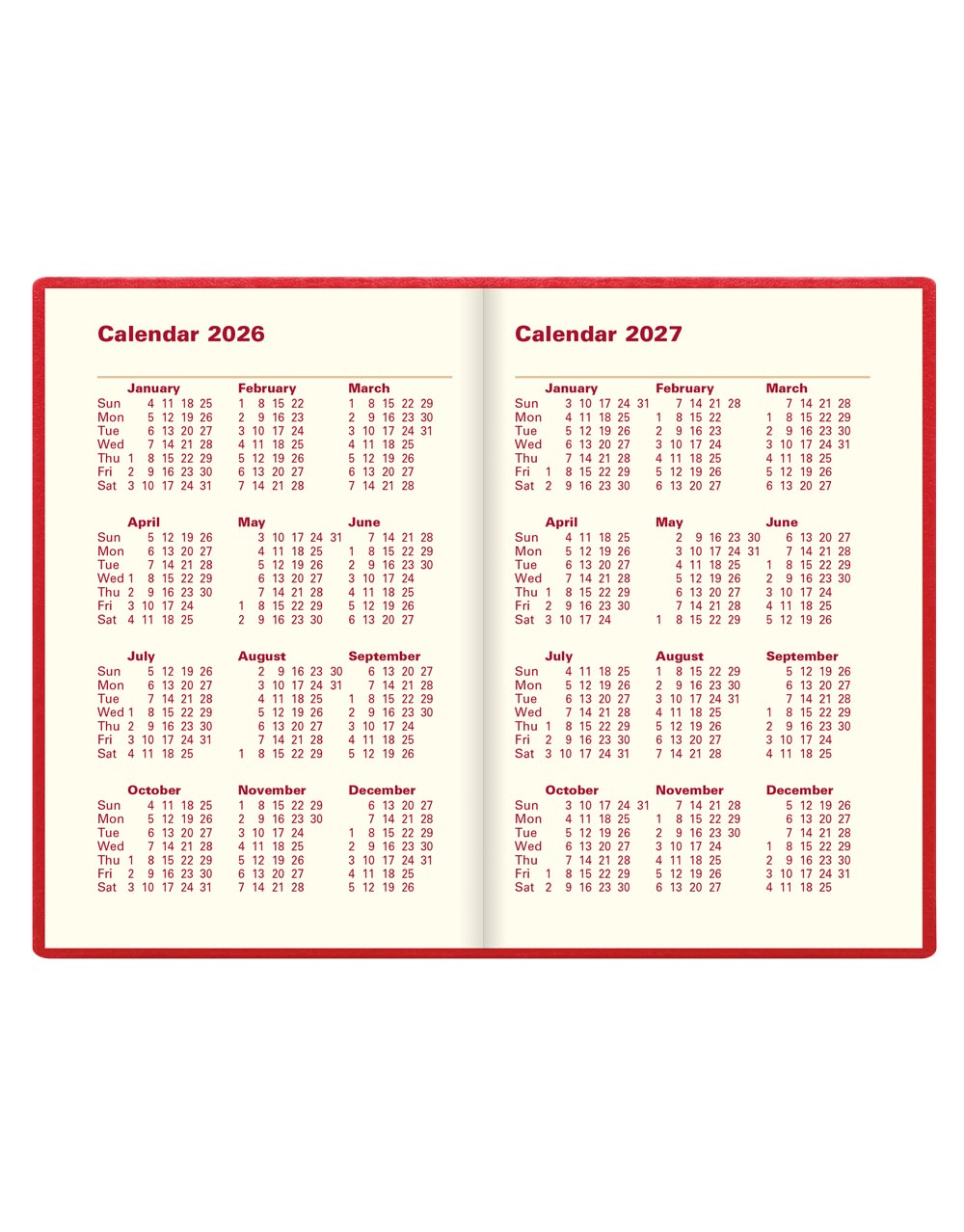Letts Of London 2026 Large Monthly Planner - Grid Style With Hanging Hook, Monday Start