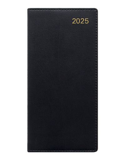 Belgravia Slim Week to View Leather Diary with Planners 2025 - English 25-C33SUBK#color_black