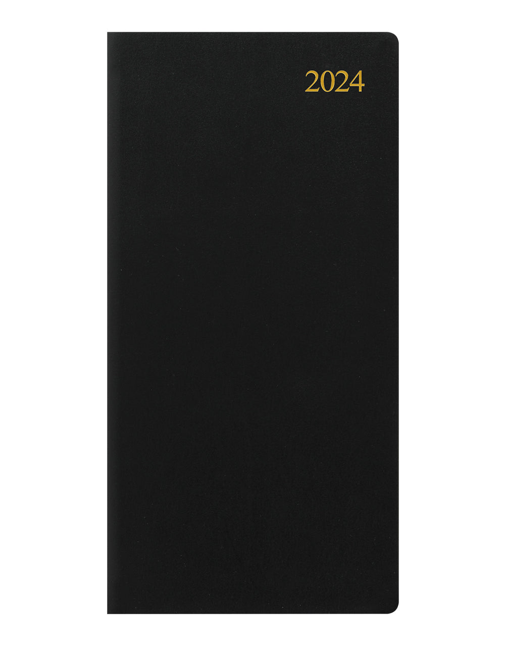 Signature Slim Week to View Leather Diary with Planners 2024 - English#color_black