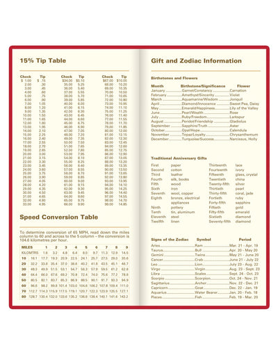 Letts of London Signature Slim Week to View Leather Diary with Planners 2026 - English 26-C38SUBY #color_red