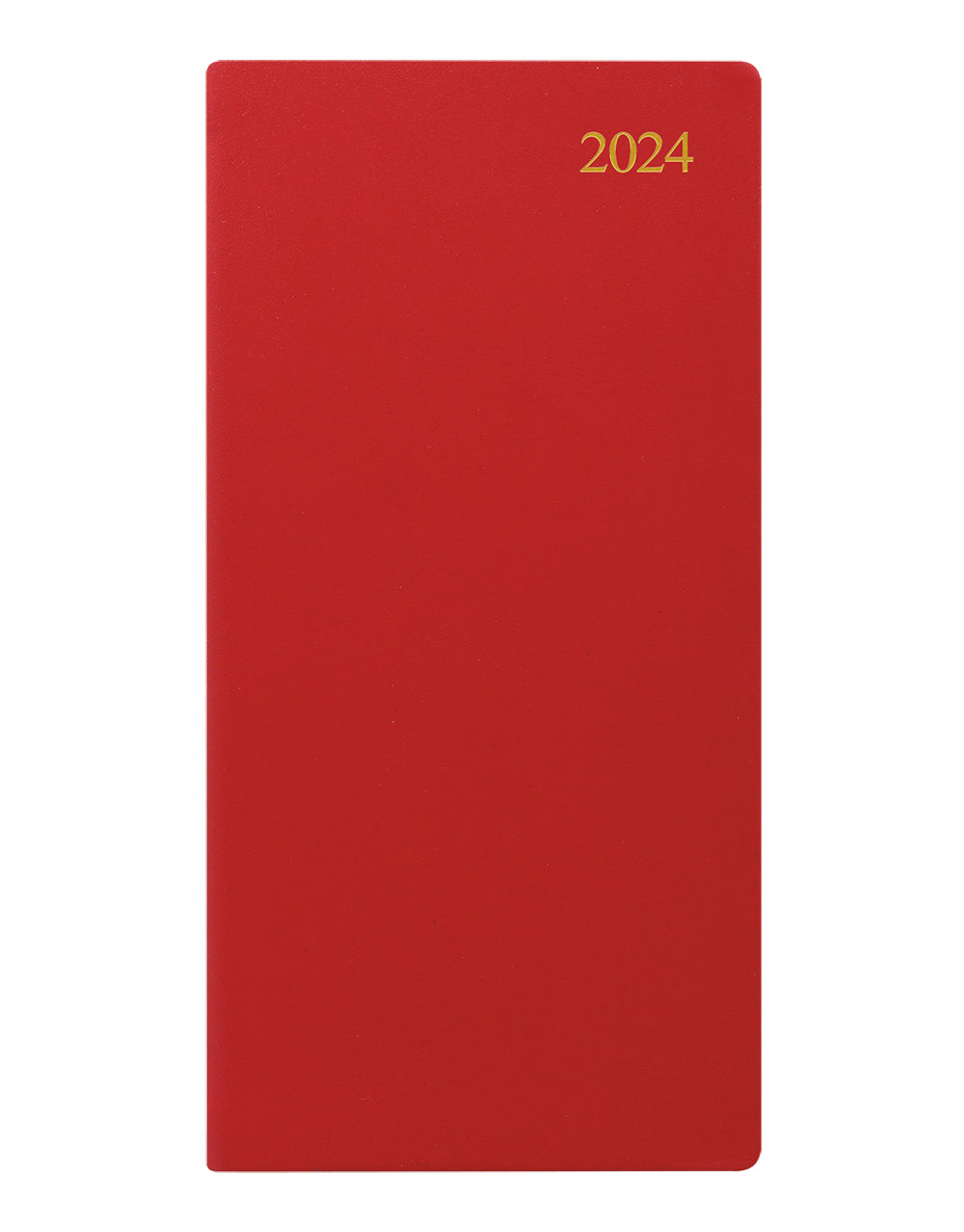 Signature Slim Week to View Leather Diary with Planners 2024 - English#color_red
