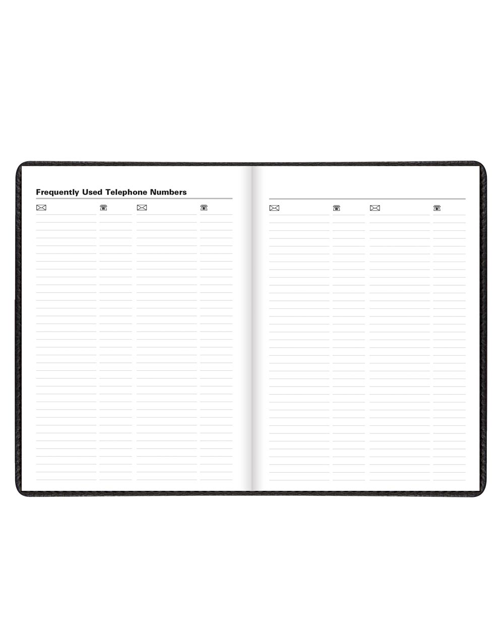 Letts Milano A5 Vertical Week to View Planner with Appointments 2026 - English 26-CT03XUBK #color_black