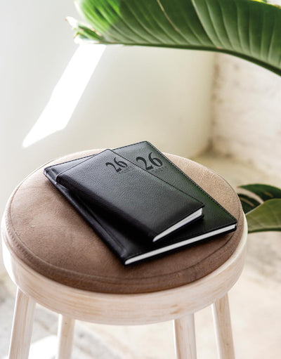 Letts Milano A5 Vertical Week to View Planner with Appointments 2026 - English 26-CT03XUBK #color_black