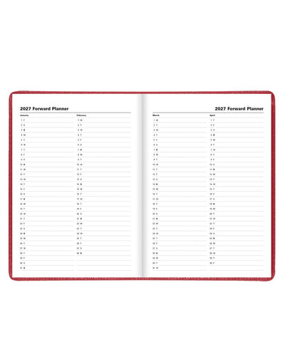 Letts Milano A5 Vertical Week to View Planner with Appointments 2026 - English 26-CT03XURD #color_red
