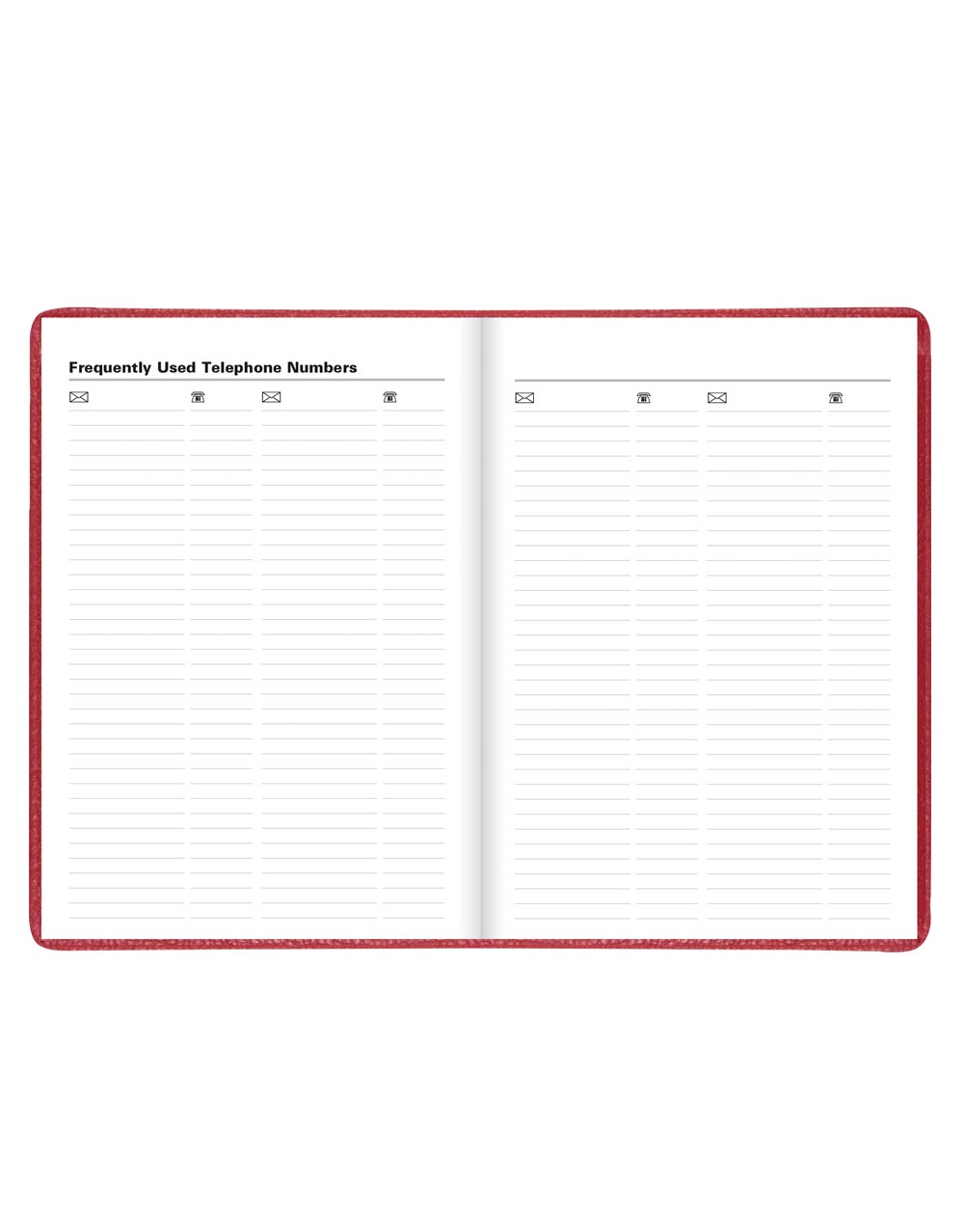 Letts Milano A5 Vertical Week to View Planner with Appointments 2026 - English 26-CT03XURD #color_red
