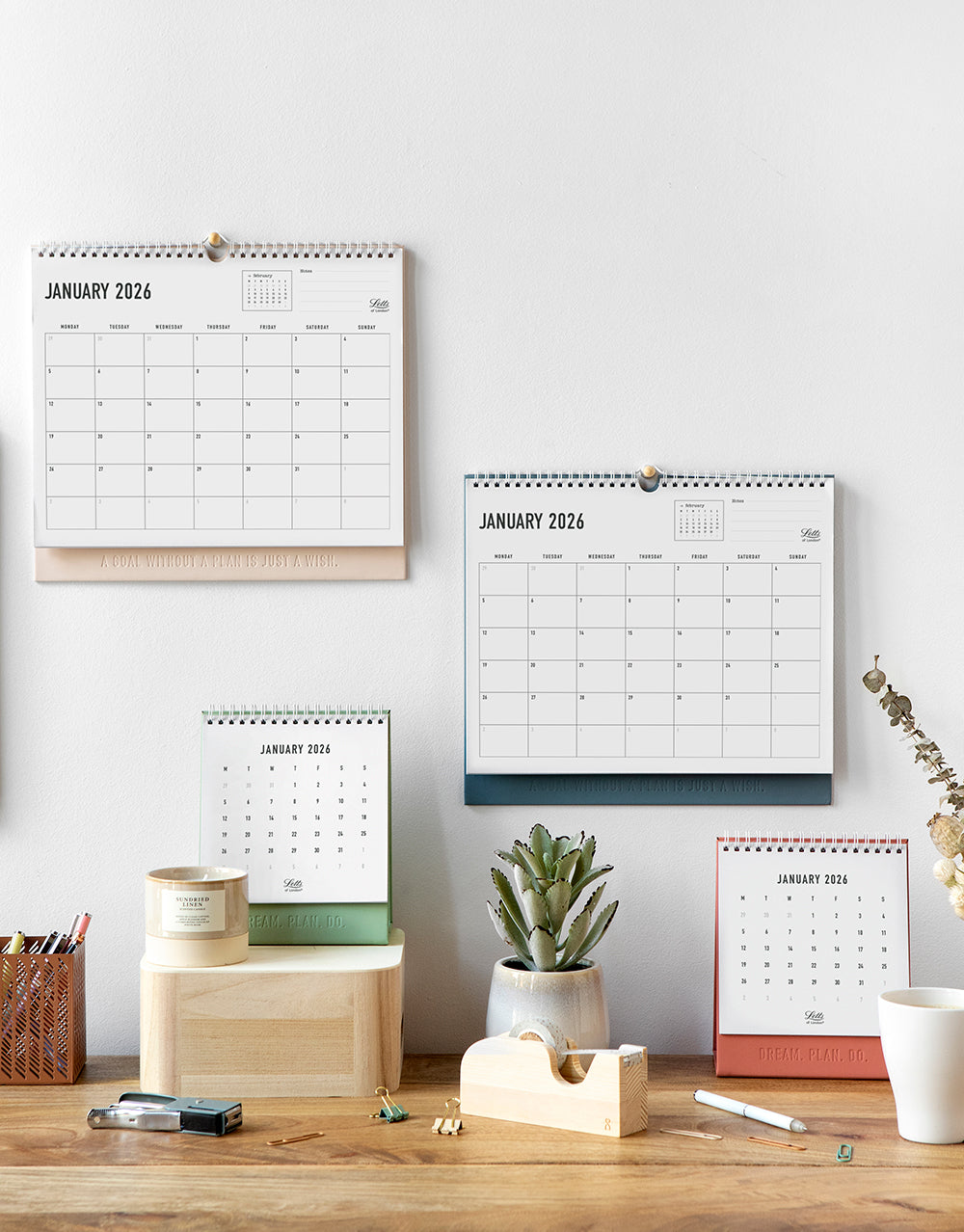 Letts of London Conscious Wall Calendar #color_sage