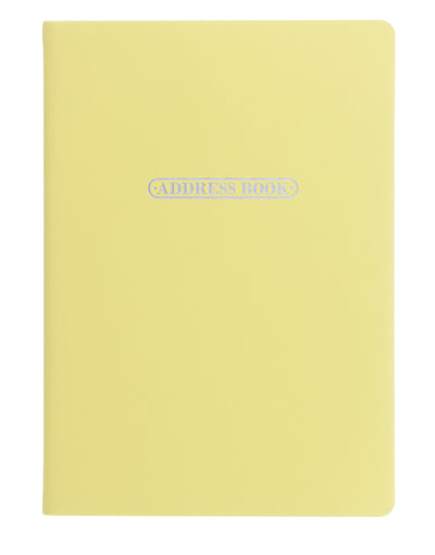 Pastel A5 Address Book Lemon#color_lemon