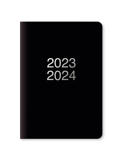 Dazzle A5 Week to View Planner 2023-2024 - Multilanguage - Black - Letts of London#color_black