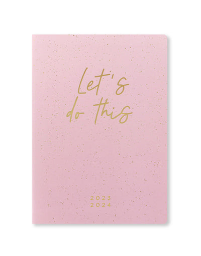 Inspire A5 Week to View Planner 2023-2024 - Multilanguage - Pink - Letts of London#color_pink