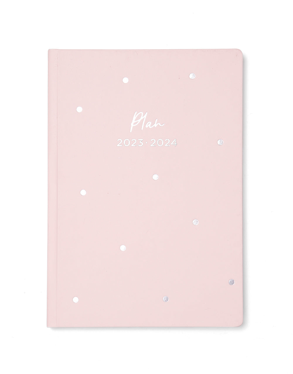 Dots A5 Week to View Planner 2023-2024 - Multilanguage - Powder Pink - Letts of London#color_powder-pink