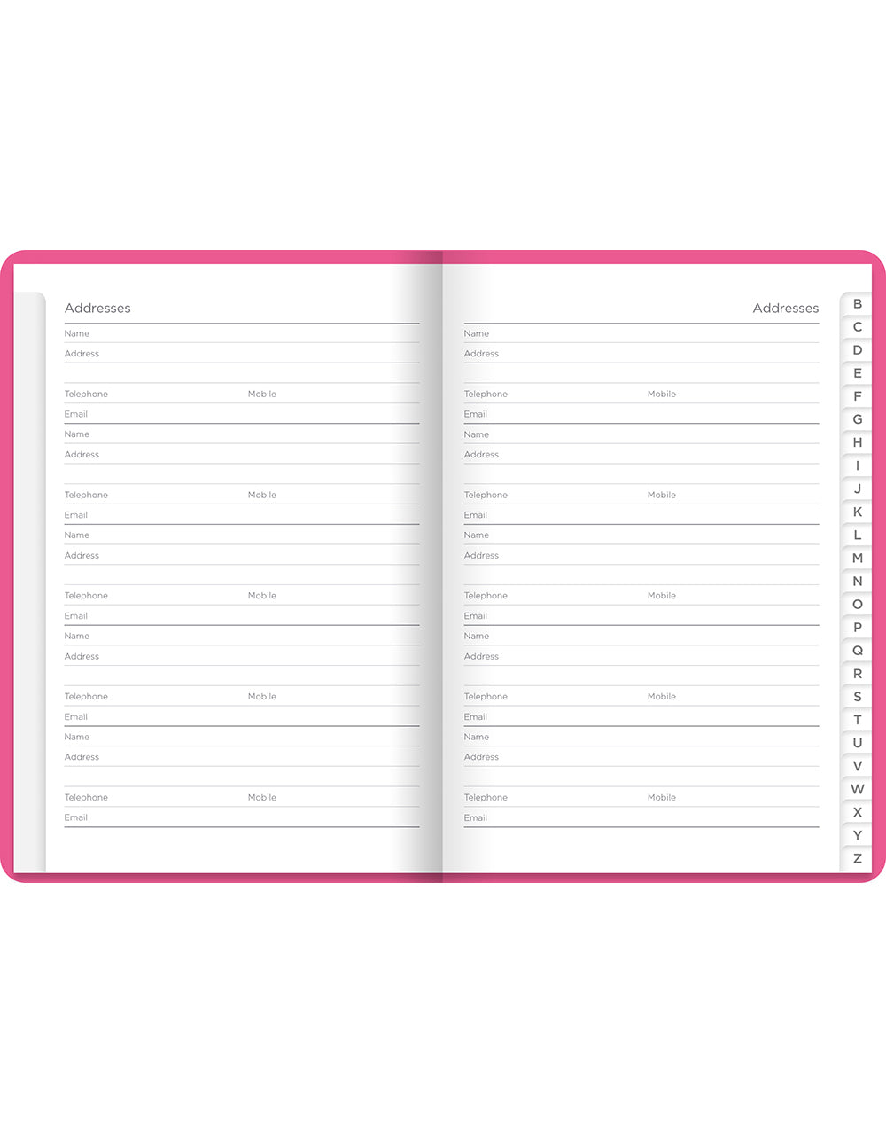 Dazzle A6 Address Book Pink#color_pink