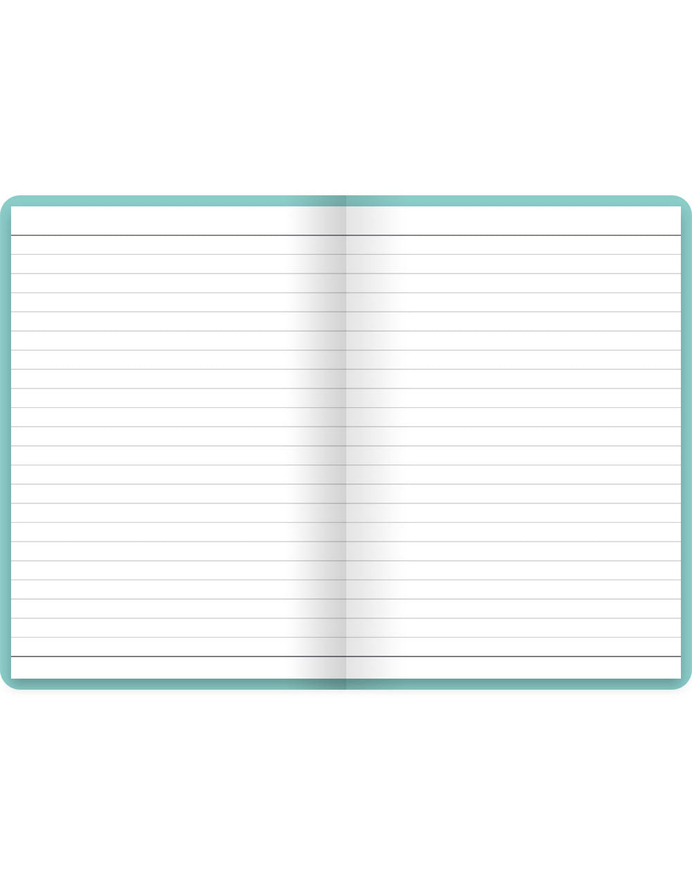 Dazzle A6 Ruled Notebook Turquoise#color_turquoise