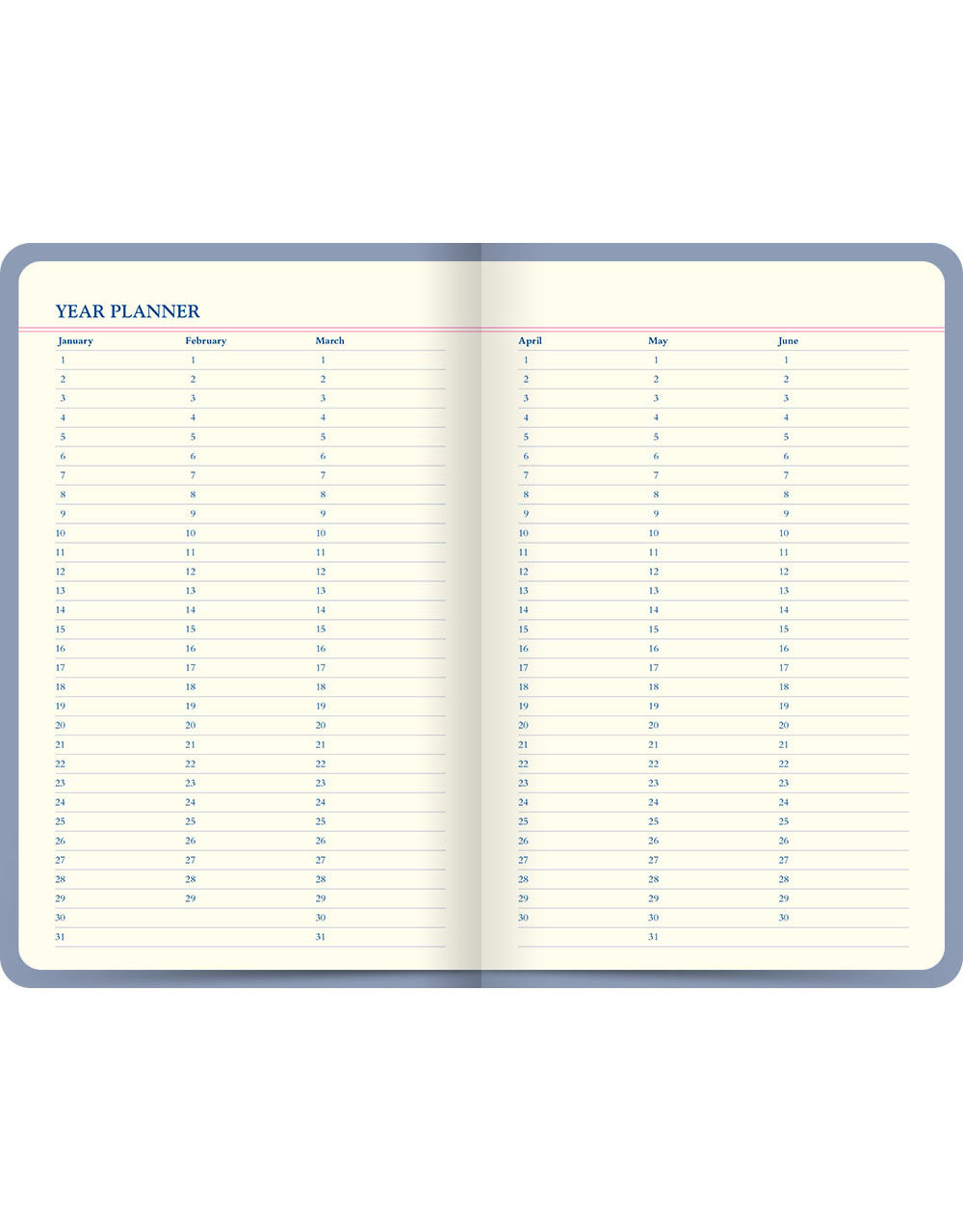 Icon Book Perpetual Diary Blue#color_blue
