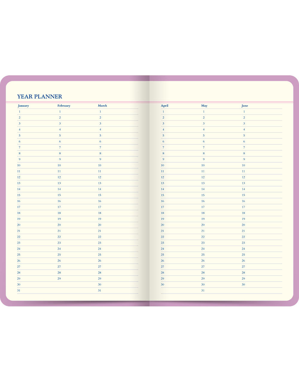 Icon Book Perpetual Diary Pink#color_pink