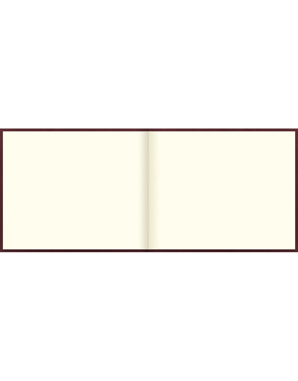Origins Quarto Landscape Plain Guest Book Chocolate Brown#color_chocolate
