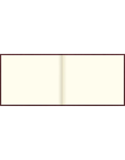 Origins Quarto Landscape Plain Guest Book Chocolate Brown#color_chocolate